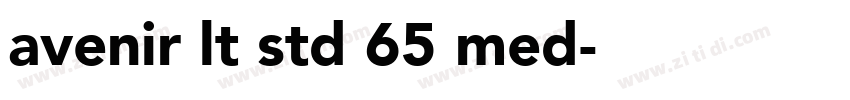 avenir lt std 65 med字体转换